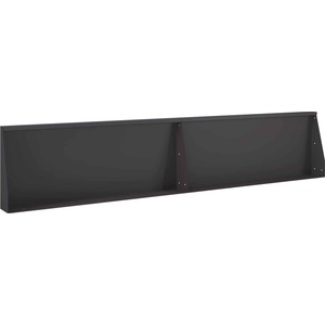 vidaXL Задържащи стени 2 бр. 100 x 12 x 30 см Стомана Черно (8015136)
