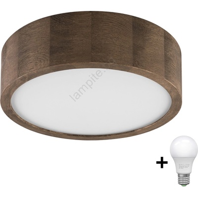 Brilagi - LED таванно осветително CARVALHO SLIM 1xE27/60W/230V дъб/орех Ø27 см (BG0854)
