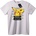 NOONEBRAND Тениска Pikachu улична битка - XS, White
