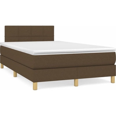 vidaXL 3270097 Boxspring postel s matrací a LED textil / barva krémová