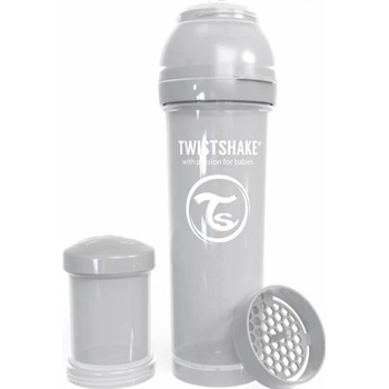 Twistshake Kojenecká láhev AntiColic Šedá 330ml