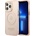 GUESS Guess GUHMP13LHTCMP Gold Outline Translucent MagSafe калъф за Apple iPhone 13 Pro, Розов (GUE2226)