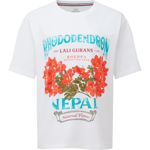 Sherpa Дамска тениска Sherpa Women's Tarcho Rhododendron Tee T-shirt - Katha White - размер XS (916-6736-0211)
