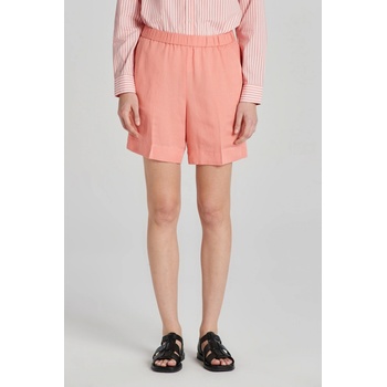 Gant šortky REL LINEN BLEND PULL ON SHORTS růžová