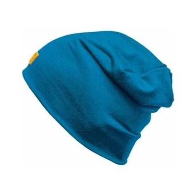 MW FREEBeanie merino čepice petrol melír