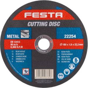 FESTA Диск за рязане на метал 180x1.6x22.2 мм 22254.01 (22254.01)