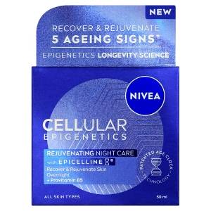 Nivea klasicka modra Нощен крем NIVEA 50 мл Cellular Epigen