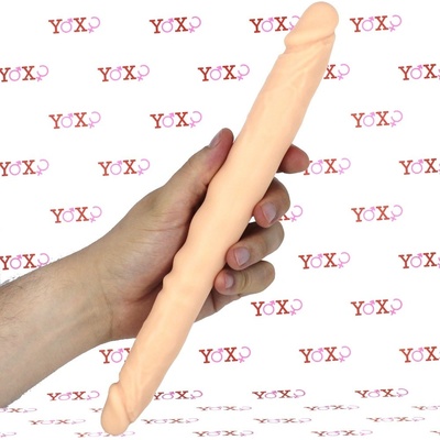 You2Toys Dvojité dildo z čistěho měkkého a pružného silikonu