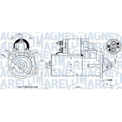 Štartér MAGNETI MARELLI 063721398010