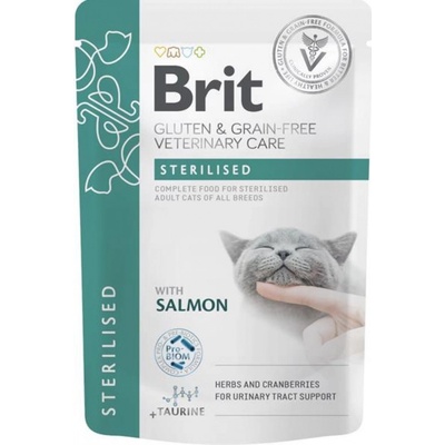 Brit Veterinary Diet Cat Sterilised Fillets in Gravy 12 x 85 g