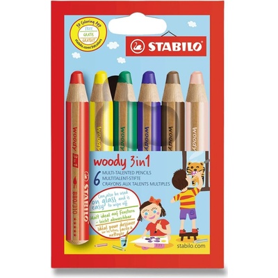 STABILO woody 3 in 1 6 ks