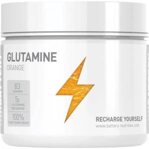 Battery Glutamine Powder [500 грама] Портокал