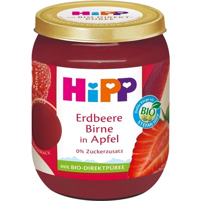 Hipp BIO jablko jahody a hrušky ovocný 160 g
