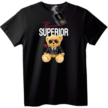 NOONEBRAND Тениска Римски елитен мечок - M, Black