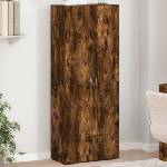 vidaXL Шкаф за документи, опушен дъб, 60x32x153 см, инженерно дърво (3276648)
