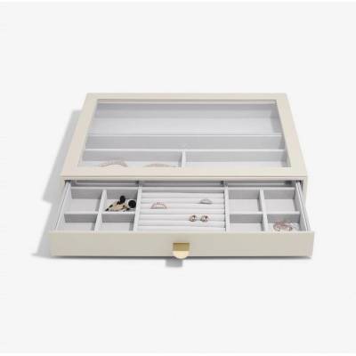 Stackers šperkovnice se šuplíkem Oatmeal Supersize Display Drawer krémová 75813