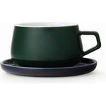 VIVA Чаша за чай с подложна чинийка VIVA Classic Pine Green 250ml, порцелан (1006998) - topmarket
