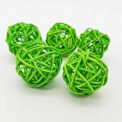 Ratan ball 4 cm / 30 kusů - apple green - SU1196