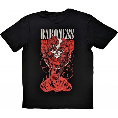 Baroness tričko Fleur Skull čierne