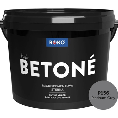 ROKOSPOL Stěrka dekorativní Roko Betoné P156 Platinum Grey 14 kg