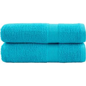 vidaXL Премиум кърпи за ръце SOLUND 2 бр. тюркоазени 50x100 см 600 г/м2 (137449)