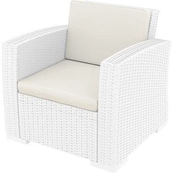 Image 1 of Bogdan Furniture Am Кресло Monako, бял с възглавници