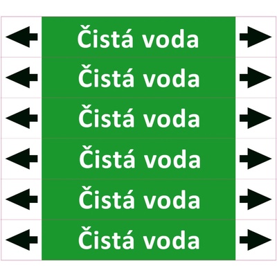 Nadrzenapalivo.cz Značení potrubí ISO 20560, čistá voda PZA 009123