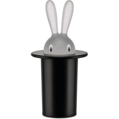 Zásobník na párátka MAGIC BUNNY, černá, Alessi