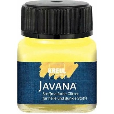 Javana glitrová farba na textil 20 ml slnečná žltá