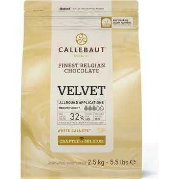 Callebaut VELVET bílá 32% 2,5 kg