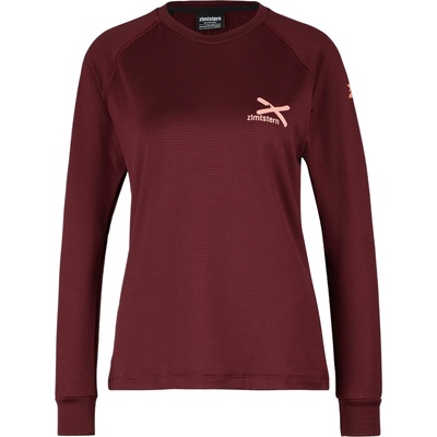 Zimtstern Дамска фланелка с дълъг ръкав за колоездене Zimtstern Women's Crewz Shirt L/S Fleece jumper - Windsor Wine (105-3787-0214)