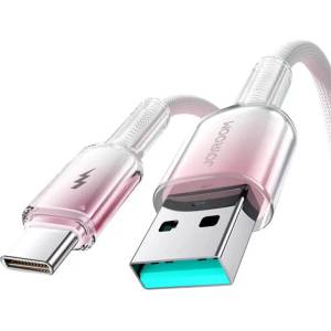 JOYROOM Кабел Joyroom S-A42, USB-A / USB-C, 3A, 1.2m, бял (6956116728168)