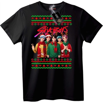 NOONEBRAND Коледна тениска Saja Boys - L, White