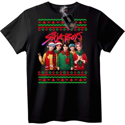 NOONEBRAND Коледна тениска Saja Boys - L, White