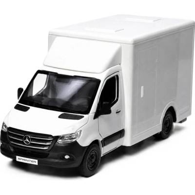 Kinsmart Метален микробус Kinsmart - Mercedes-Benz Sprinter, 1: 48, бял (54146)
