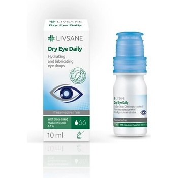 Livsane Očné kvapky suché oči bez konzervantov s 0,1% HA 10 ml