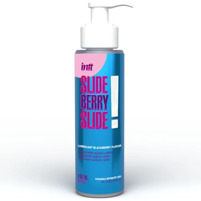 Лубрикант с вкус на къпина, овлажняващ и ядлив - Slide Berry Slide 100ml (INTT000060)