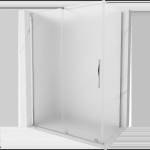 Mexen Velar плъзгаща се душ кабина 130 x 70 см, матирана, хром - 871-130-070-31-01 (871-130-070-31-01)