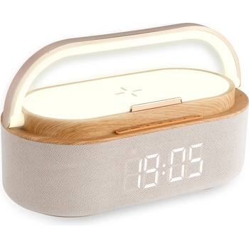 Xmart Радиочасовник Xmart AC-60LW, Bluetooth, Безжично зарядно, Нощна лампа, 23259 (23259)