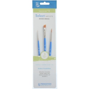 Princeton Artist Brush Selectartiste Multi-Technique 2 Комплект четки 3 бр (P3750SET102)
