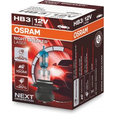OSRAM HB3 OSRAM Night Breaker Laser +150% 1ks (1663)