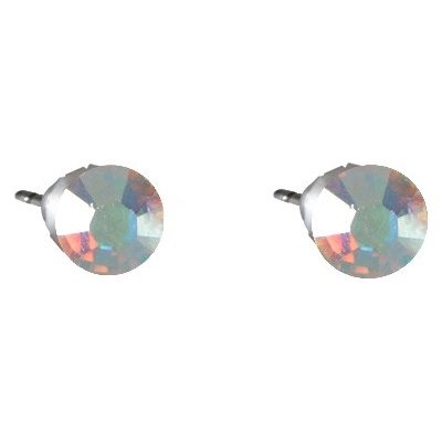 JSB Swarovski Elements s broušeným krystalem tvar tečka duhové 713907 ab