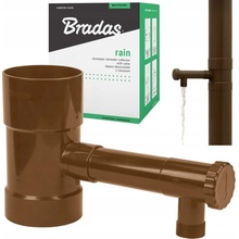 Bradas Lapač Sběrač dešťové vody s ventilem 100 mm hnědý
