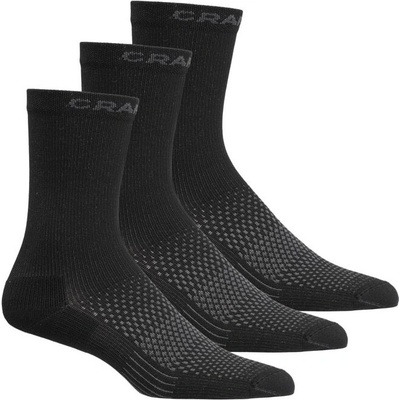 Craft CORE Dry High 3-pack čierna