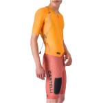 Castelli Мъжки скин за колоездене Castelli Unlimited Speedsuit Cycling skinsuit - Vivid Orange / Hot Sauce-Black (002-3809-0212)