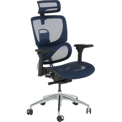 Ергономичен стол calgary - син (3520634)