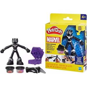 Hasbro Play-Doh: Комплект пластелин с фигури на Marvel - Черната пантера (PN00090390)