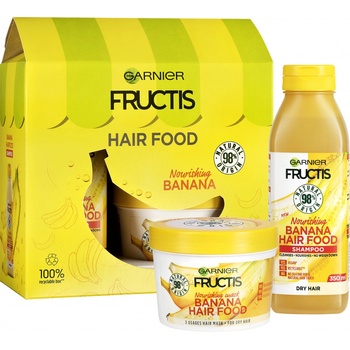 Garnier Fructis vyživujúci šampón pre suché vlasy 350 ml + vyživujúca maska pre suché vlasy 390 ml darčeková sada