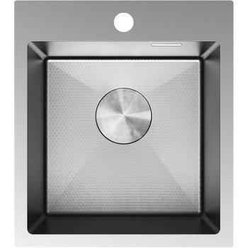 Mexen Solix стоманена мивка с 1 отделение 400 x 450 мм, инокс HC - 6401401000-01HC (6401401000-01HC)