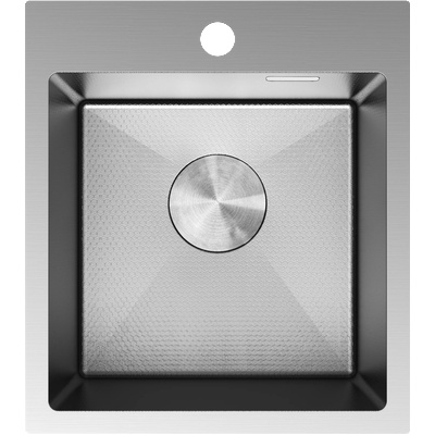Mexen Solix стоманена мивка с 1 отделение 400 x 450 мм, инокс HC - 6401401000-01HC (6401401000-01HC)
